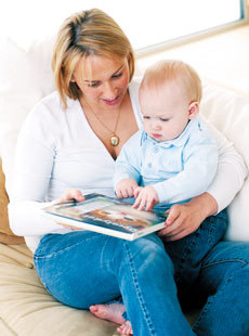 Baby reading