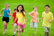 kids running