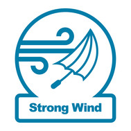 Infographic of strong wind wording