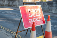 Road closed sign - photo