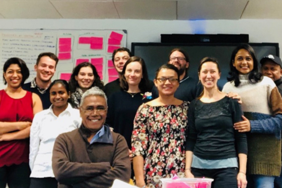 Tiziana during a four-day workshop at the University of East Anglia she recently organised.