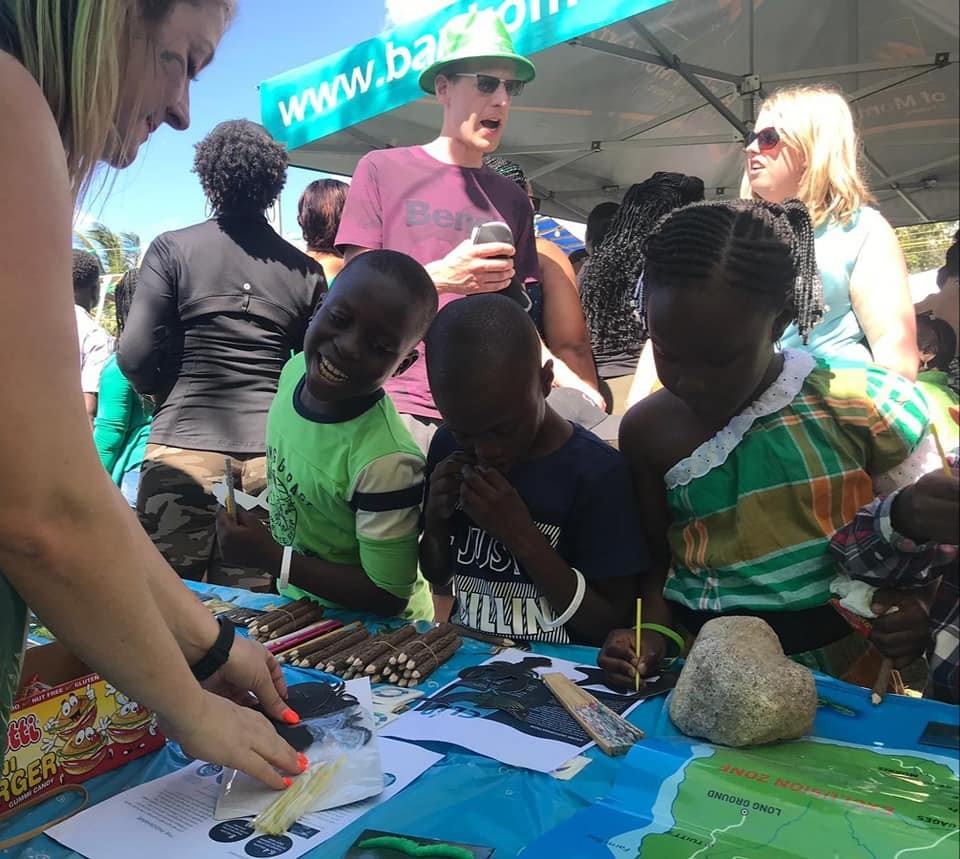Cefas scientists talk marine science with students from Montserrat