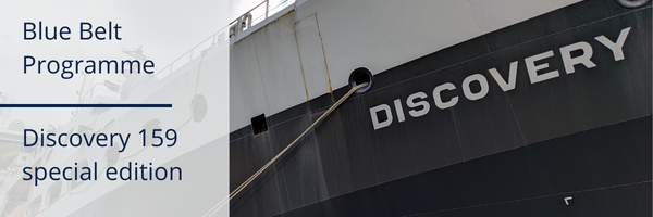 Newsletter header image of RRS Discovery