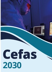 Cefas 2030 front cover with photo of man on computer