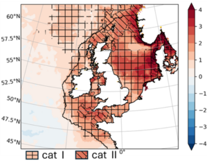 Met Office sea surface temperature plot