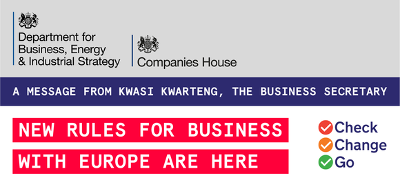 A message from Kwasi Kwarteng, the Business Secretary. New rules for business with Europe are here.