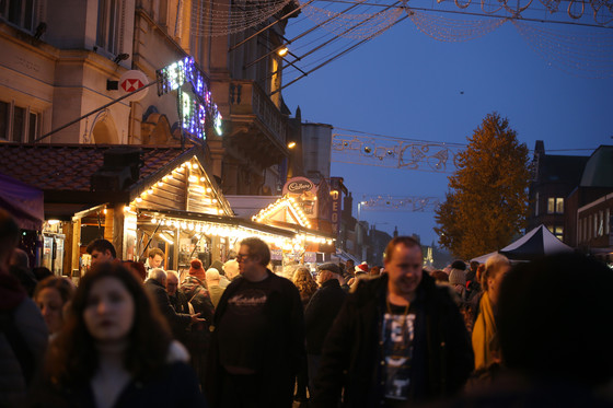 The markets were busy, with food, arts and crafts stalls for the crowds to enjoy throughout the day