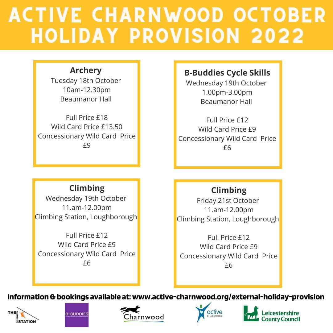Holiday activity programme - October 2022