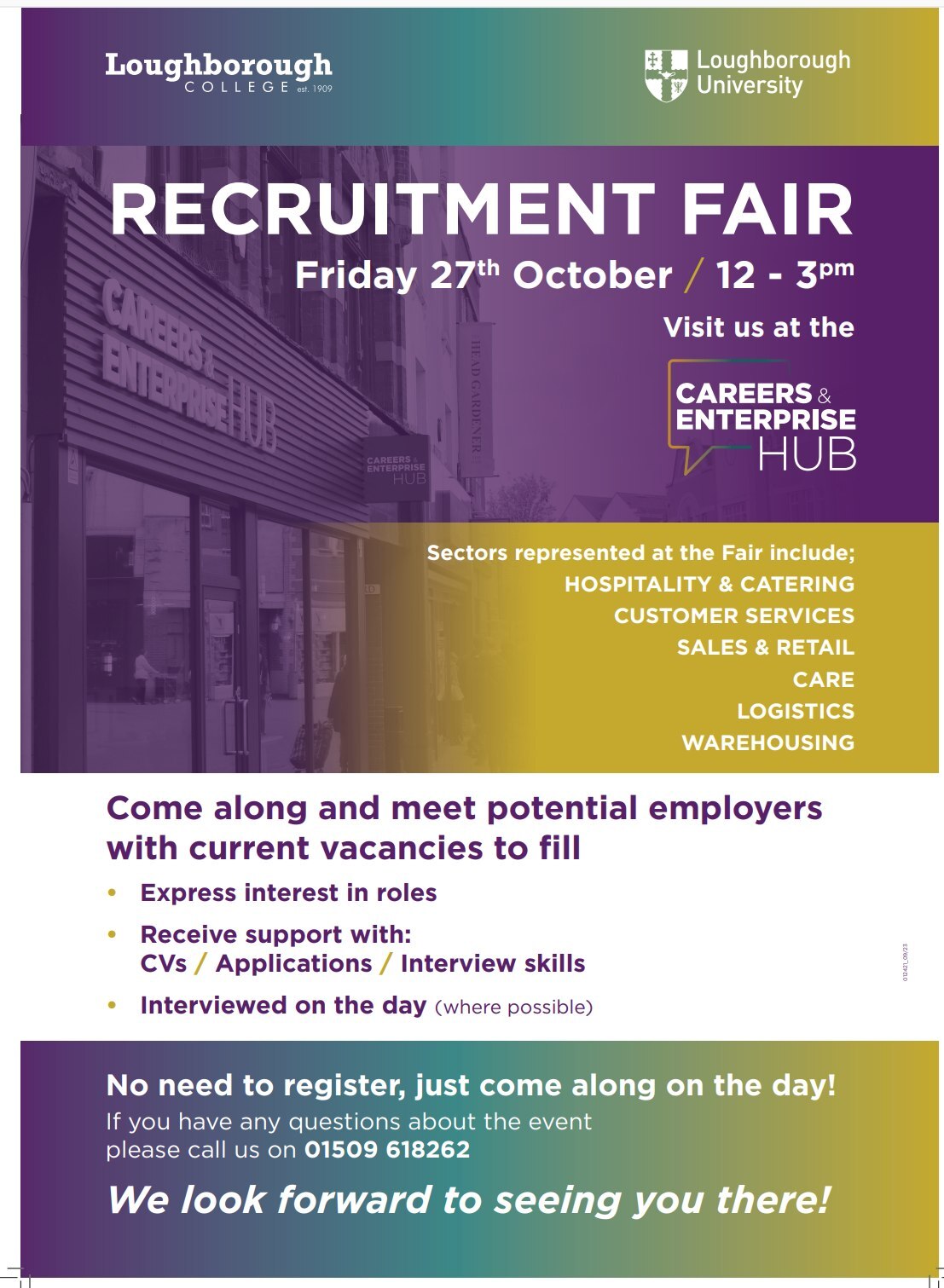 Recruitment Fair in Loughborough on Friday October 27