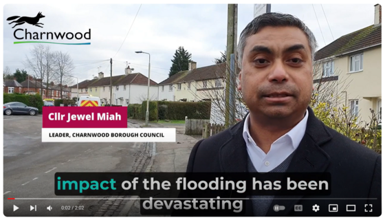 Council Leader discusses the impact of floods in Charnwood