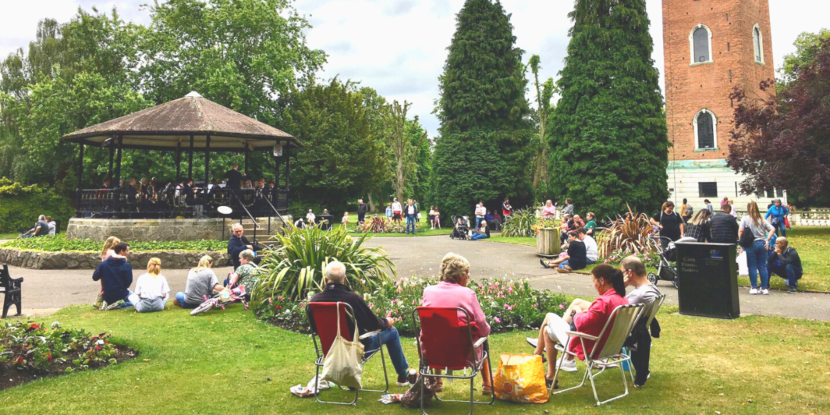 Bandstand at Queen's Park in Loughborough