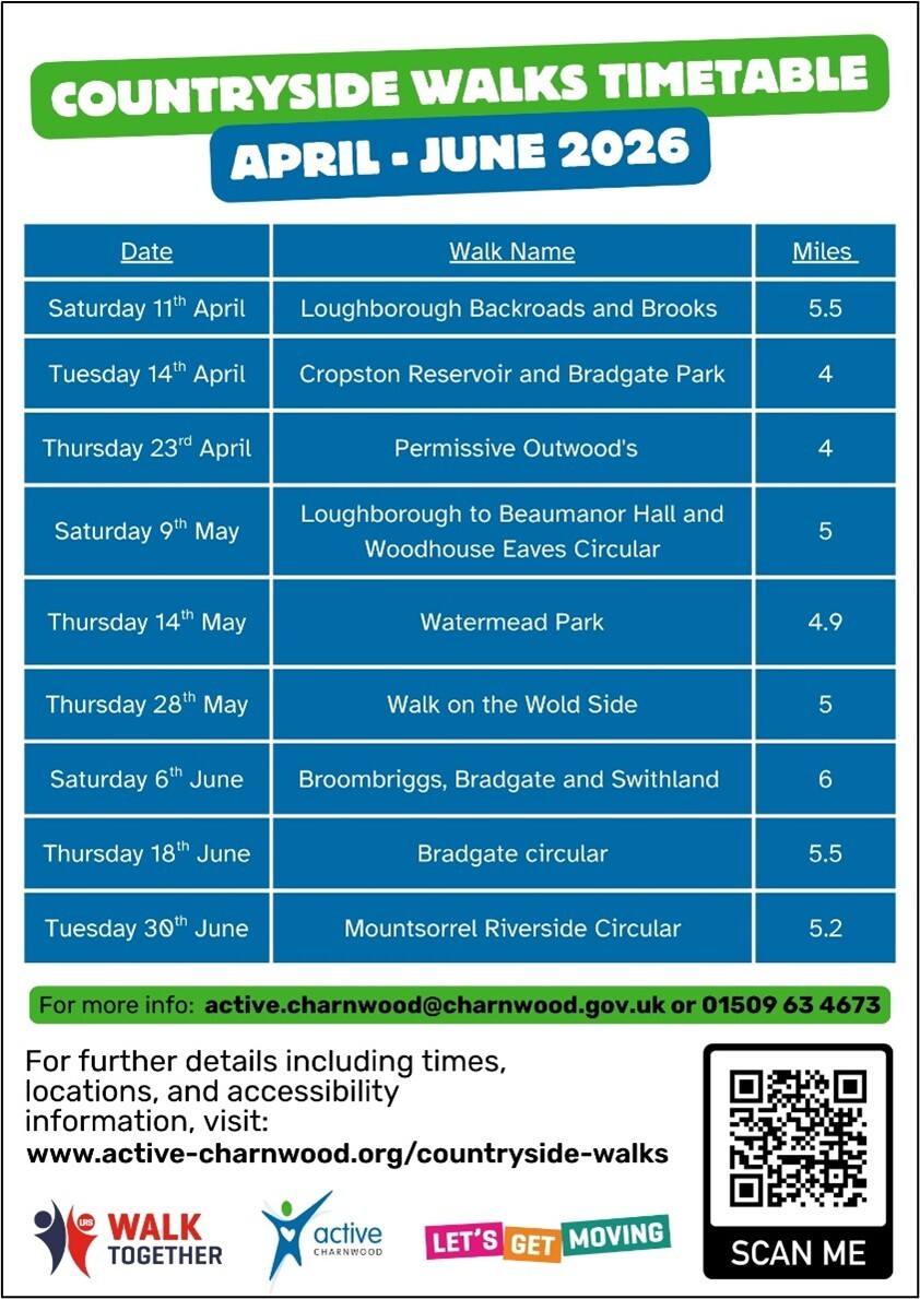 Country walks April-June 2026