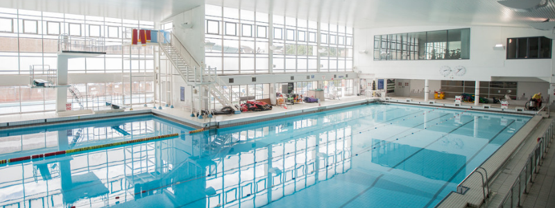 Swimming pool at Riverside leisure centre