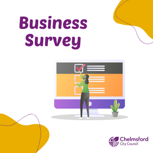Business Survey.  Person completing business survey.