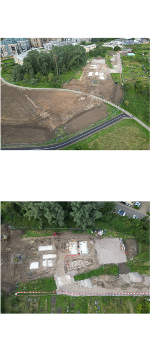 Aerial view of site and GPRS location