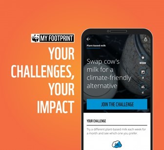 Image of mobile phone with WWF app loaded on it