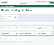 Cheshire East Highways webpage