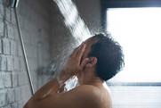 Man in shower