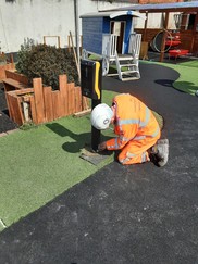 Dunwoody way push button installation at nursery