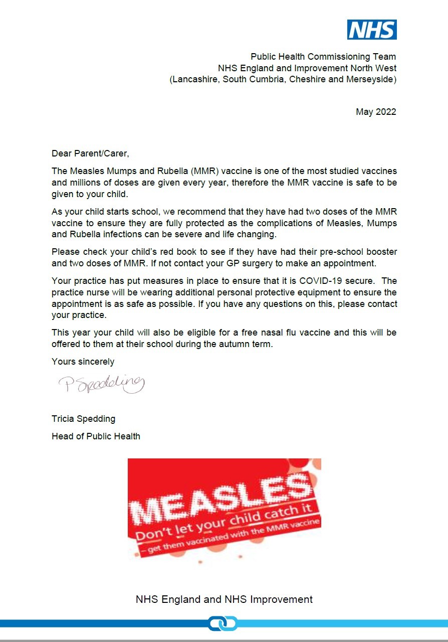 NHS measles