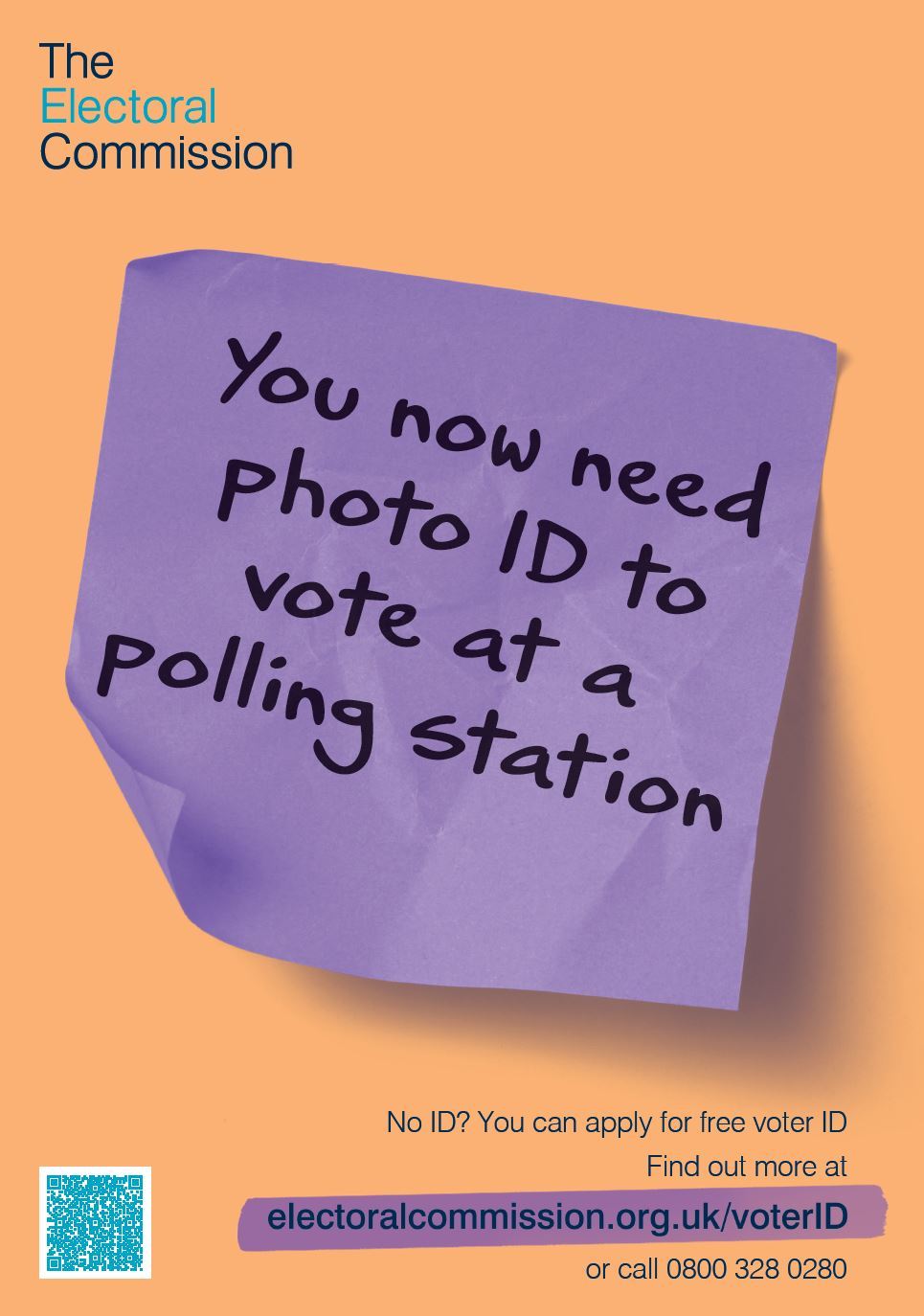 Photo ID needed to vote  