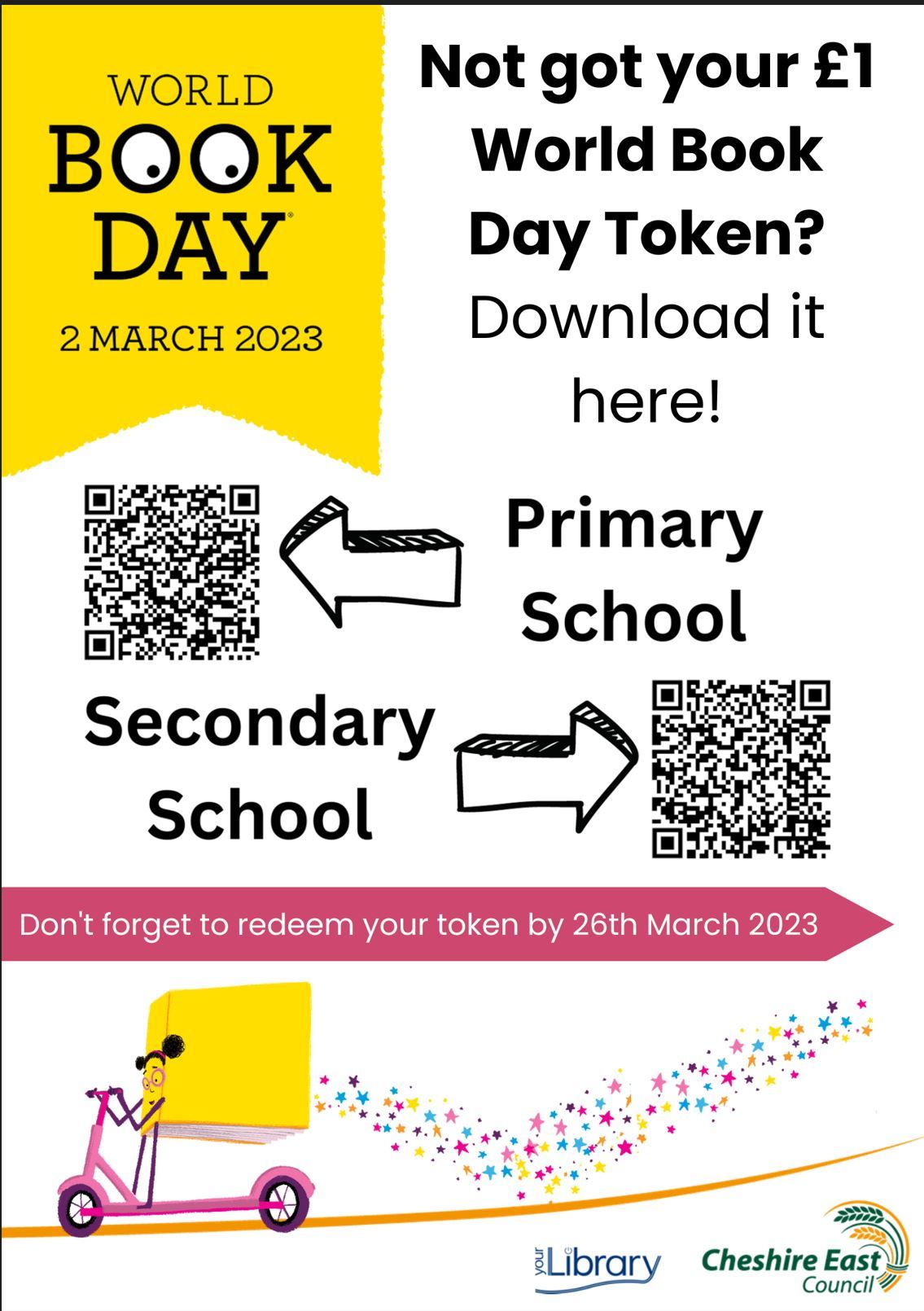 Poster for free WBD vouchers