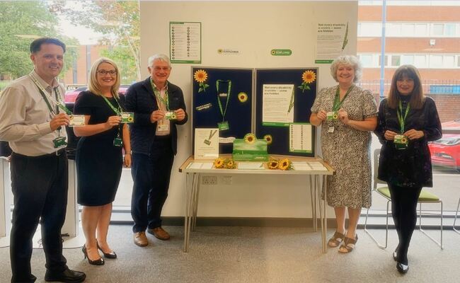 Sunflower lanyard scheme