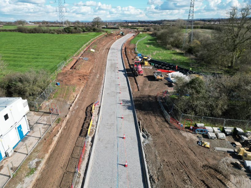 looking down the track