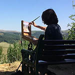 Plein Air Painting at Tegg's Nose