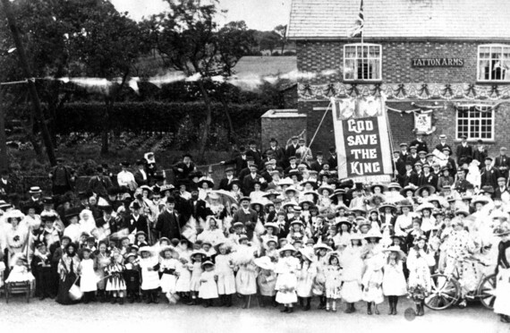 Celebrating the coronation of Edward VII in Wilmslow in 1901