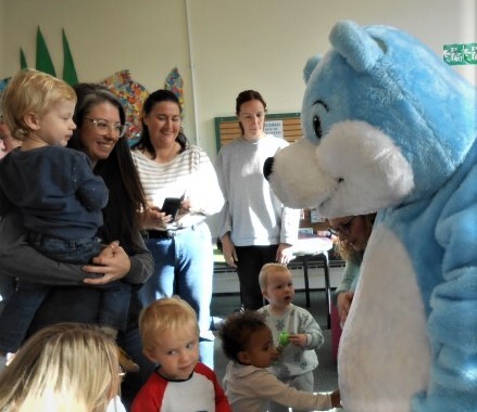 Bookstart bear at Poynton Library
