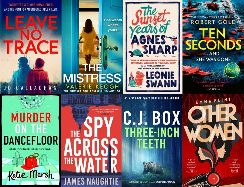 8 book covers from the new books coming soon list