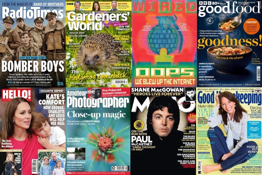 8 covers from the eMagazine collection