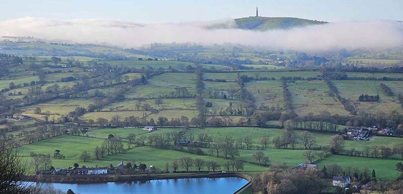 View across the Cheshire Plain from Tegg's Nose Country Park