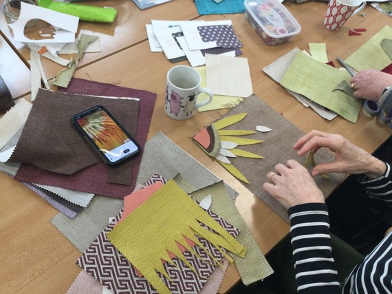 adult craft workshop at middlewich library