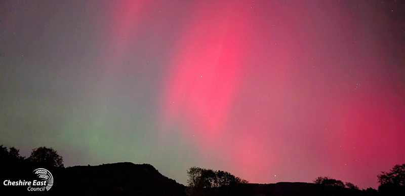 Aurora over Tegg's Nose Country Park