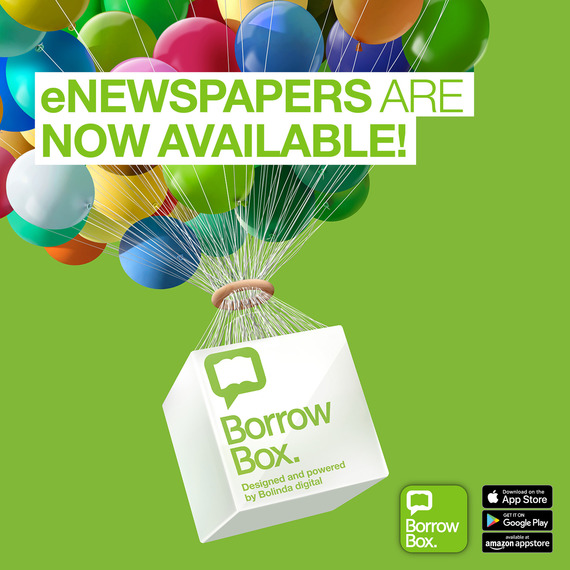 Newspapers on borrowbox