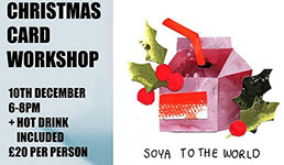 Festive Card workshop poster - 10 December