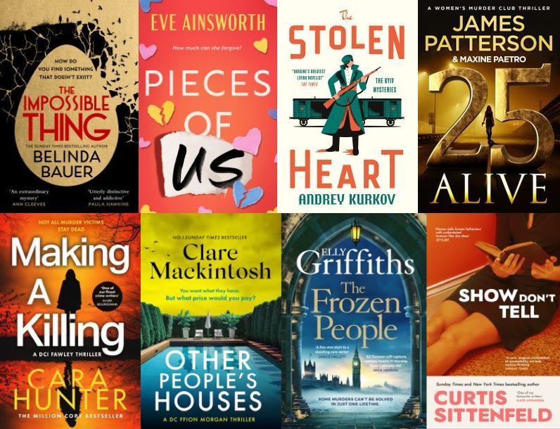 8 book covers from the New Books List