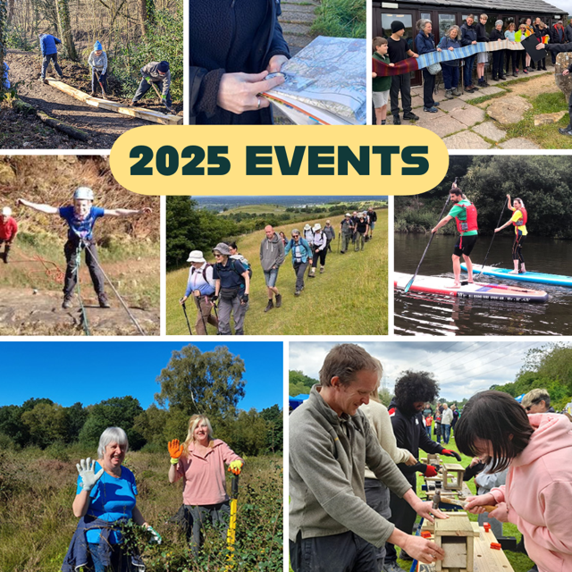 Photo montage of event images from the 2025 Ranger Service event programme