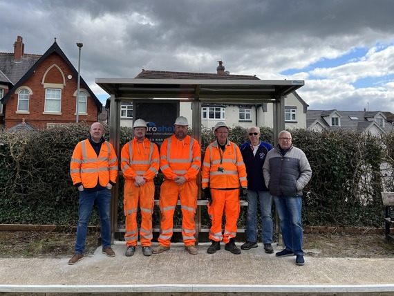 Bus stop installation 