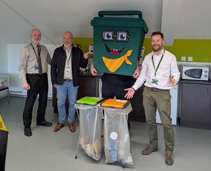 Binyun on his visit to Macclesfield Town Hall