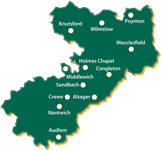 cheshire east green map