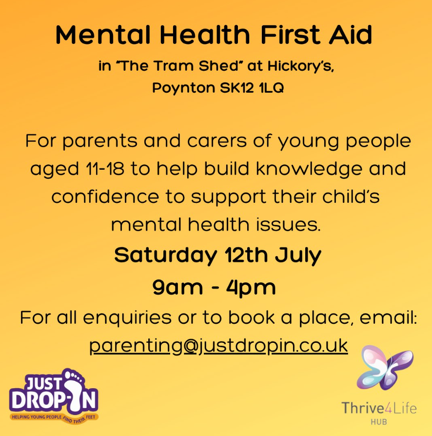 Just drop in mental health poster