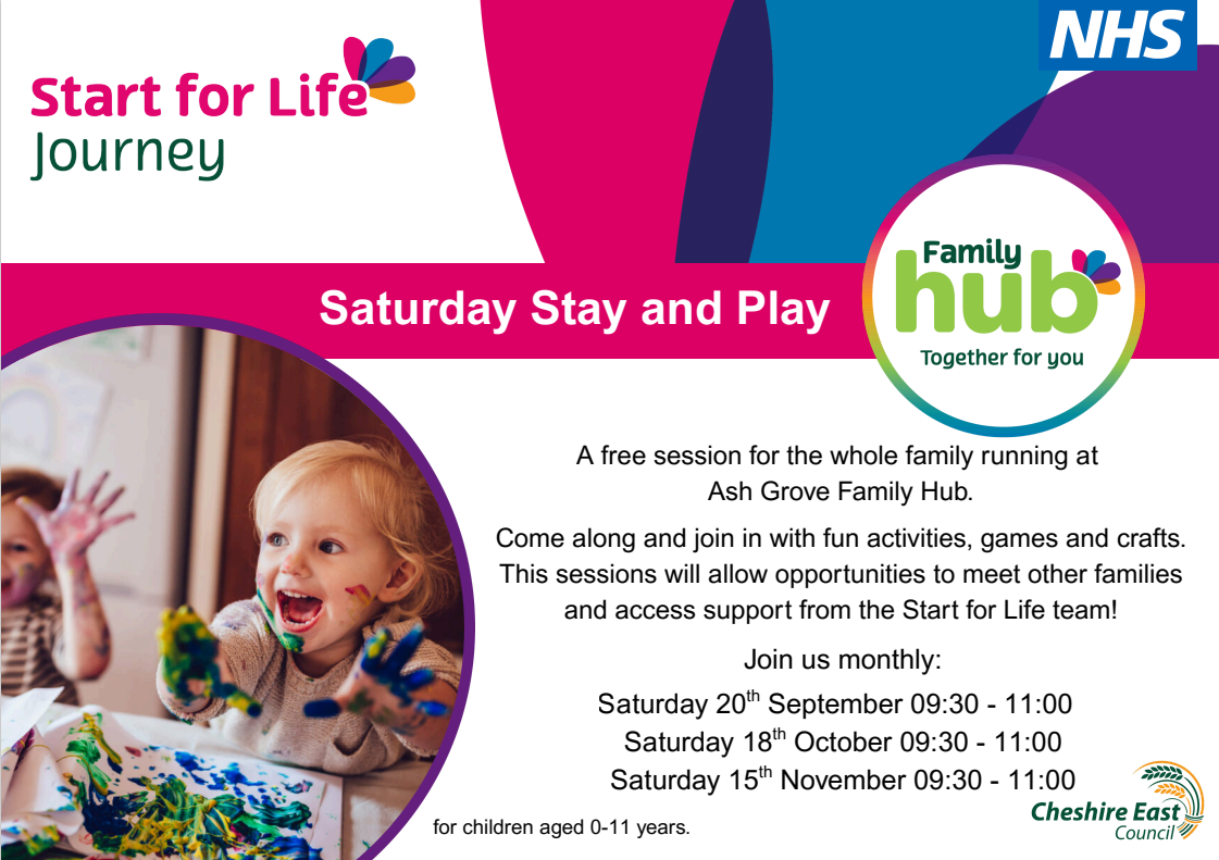 Saturday Stay and Play Poster 