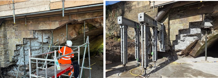 Mill House Bridge Repairs in progress