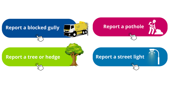 Report a Highways Issue with traCE