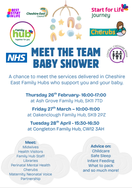 Baby Shower poster and dates