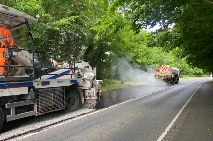 Surface dressing works