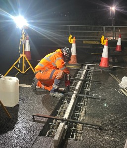 Works on Gas Road Bridge to replace bridge and carriageway joints